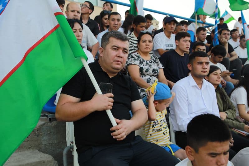 Spectators at the State Security Service Cup final match