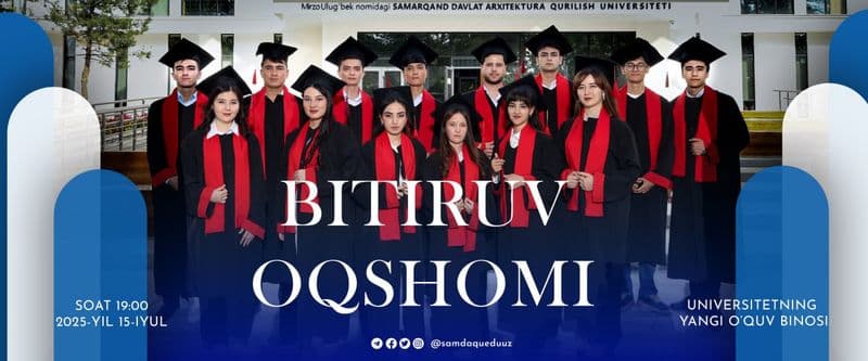 Mezunları diploma törenine davet eden banner