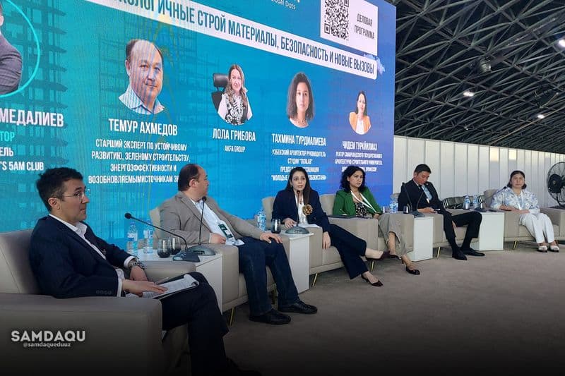 Tashkent Build Pro Expo 2025 fuarındaki üniversite pavyonu