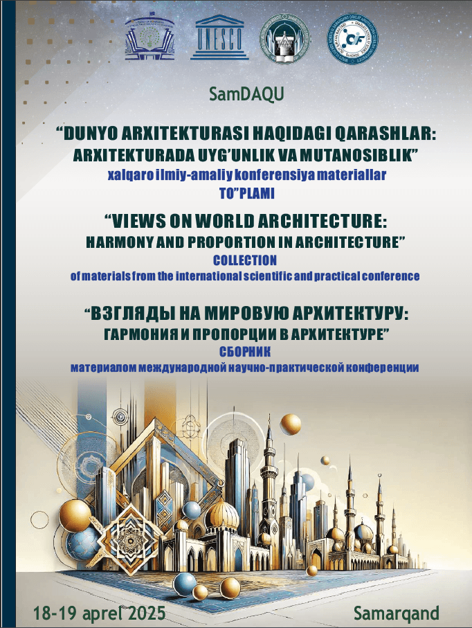 Cover of the proceedings of the “Views on World Architecture” conference, 2025